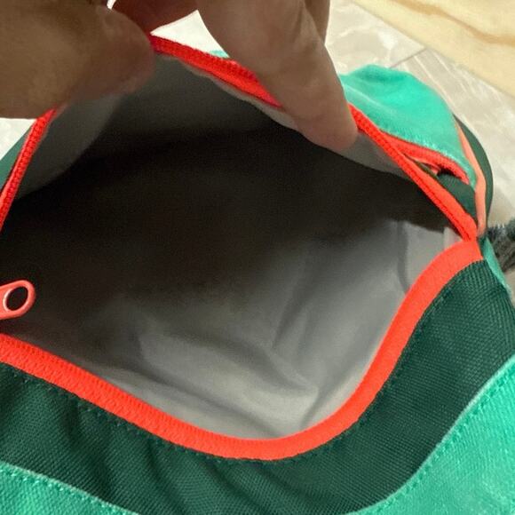 KAVU Crossbody Messenger Bag Shoulder Purse Teal Orange Paracord Shoulder Strap - Picture 6 of 11